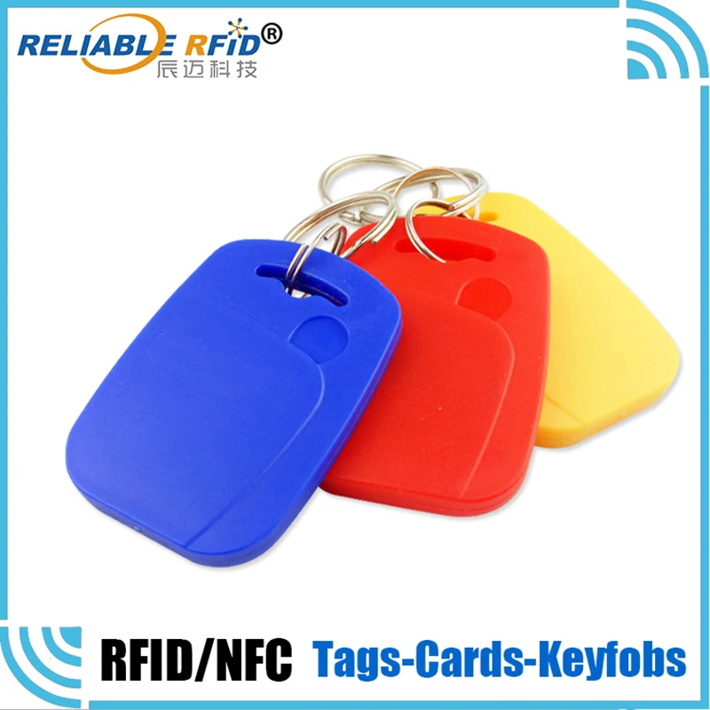 5pcs Rfid Dual Chip Smart Card Ic+Id Frequency Keychain Em/Tk4100 Authorized Access Control 1k S50 Read-Only Token Tag