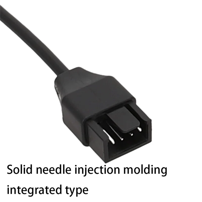 AT87-2Pcs Cooling Fan Extension Cable Computer Cooling Fan PWM Temperature Control 4-Pin Extension Cable Fan Extension Cable