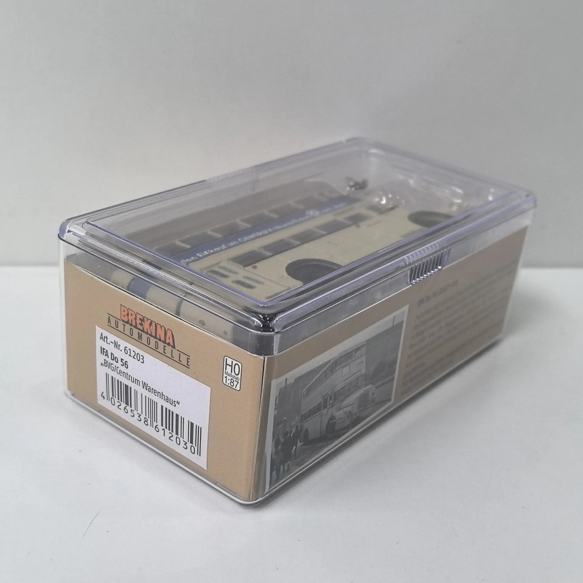 

Diecast BREKINA 1/87 Scale HO IFA DO 56 Bus Plastic Car Model Collectible Toy Gift Souvenir Display Ornament
