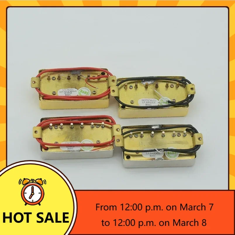 

Q-X- Music Store-electric guitar pickups Standard guitar pickups Alnico Humbucker Pickup Nickel / Gold Cover