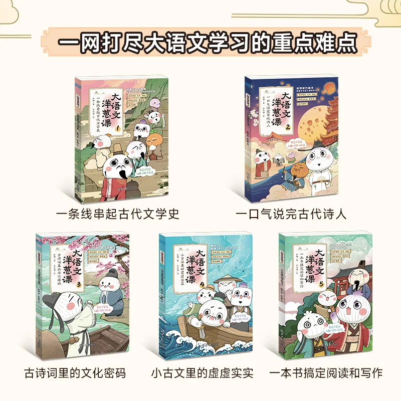 Xueersi Chinese Onion Course Complete Set of 5 Volumes for Primary School Students in Chinese Writing