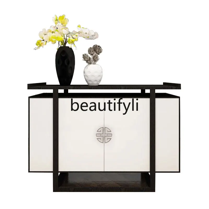

Chinese-style entrance table Entrance cabinet Light luxury solid wood decorative partition cabinet Modern simple entrance table