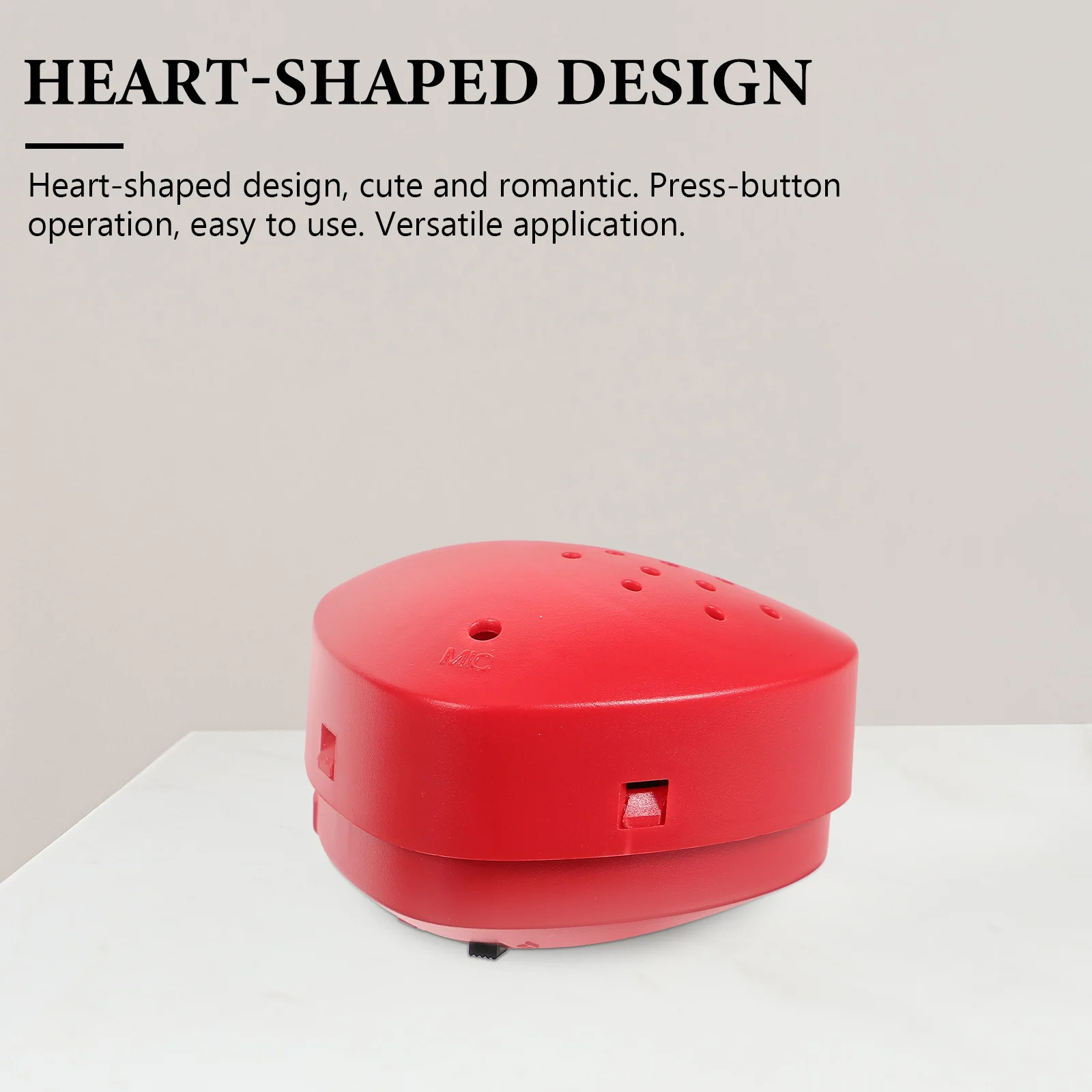 

30 Seconds Plush Toy Accessories Sound Box Heart-shaped Recording Press Player Real Person Device DIY Plastic