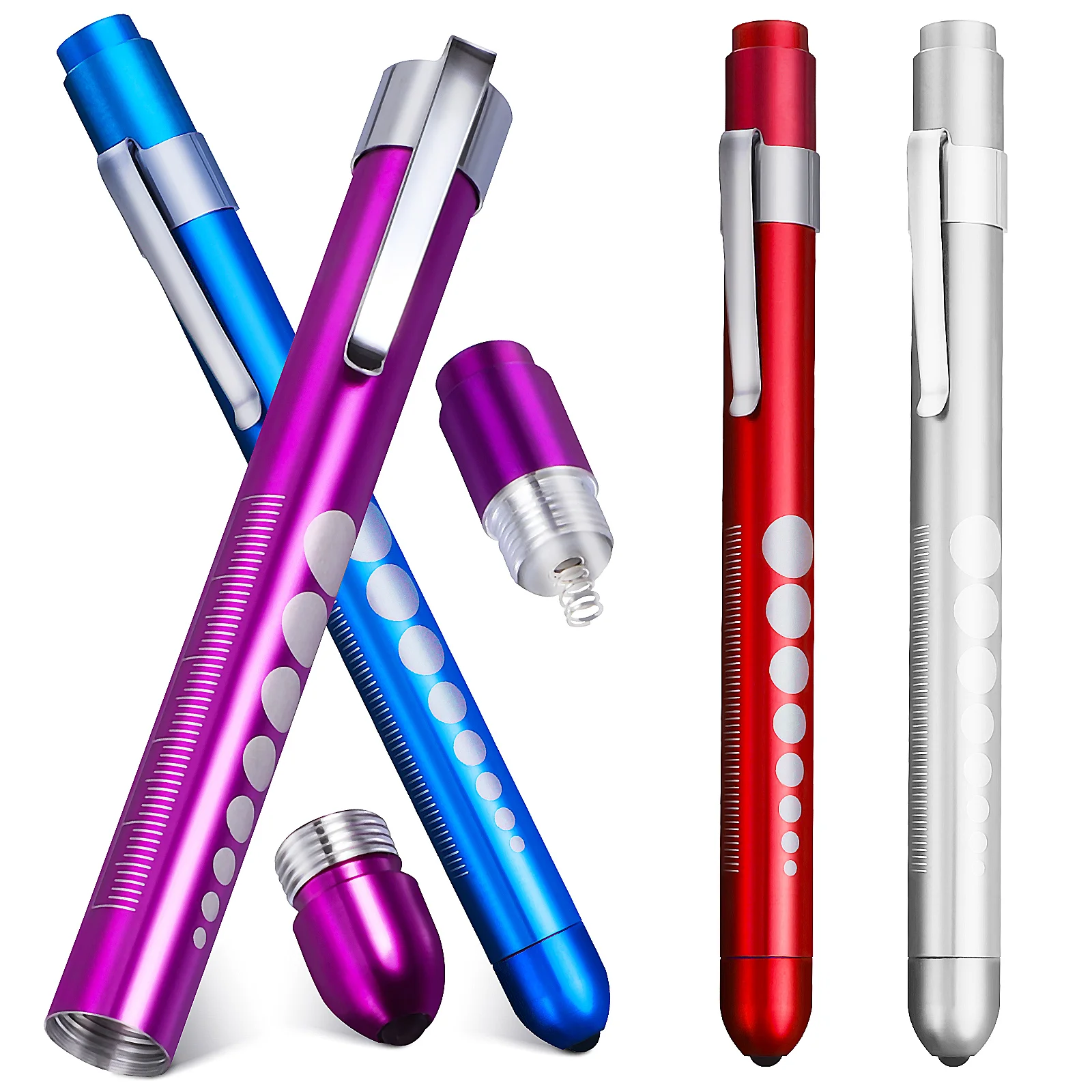 4 Pcs Lamp Medical Pen Light Nurse Lights Accessories for Work Nurses Penlights Doctors Badge Nursing Pens