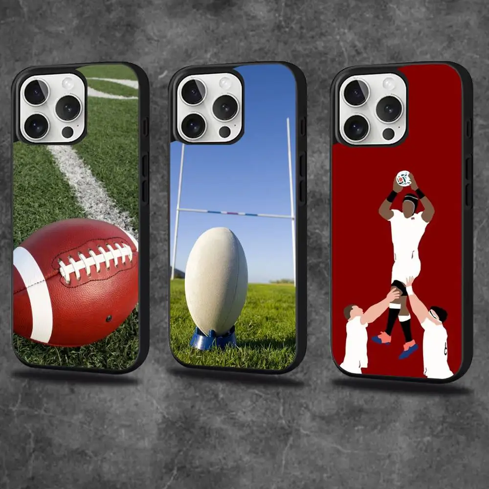 

American Football Sport Phone Case For iPhone 17,16,15,14,13,12,11,Pro,Max,Plus,Mini,SE4,E Magnetic Magsafe Wireless Charging