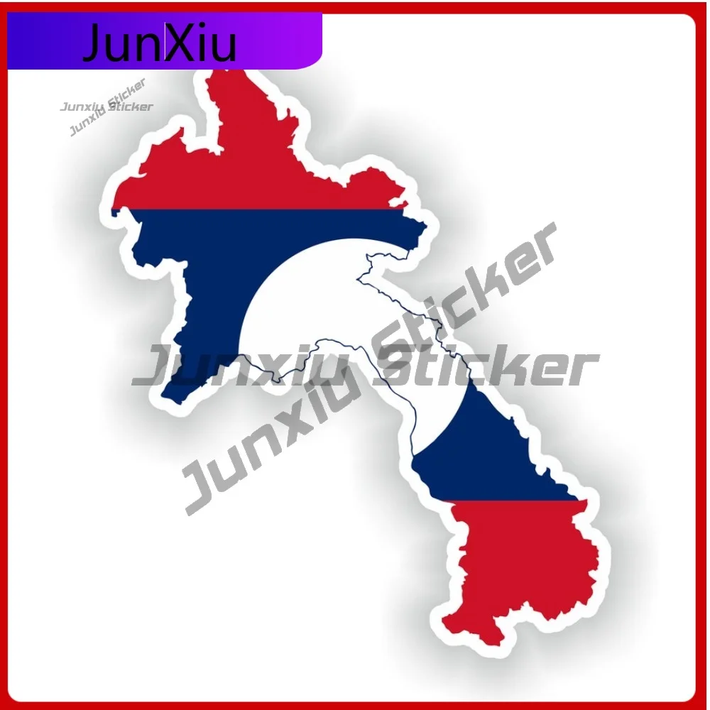 

With National Emblem Detail Laos Map Flag Stylish Exterior Vehicle Accent Exterior Styling Piece For Vehicles Decoration