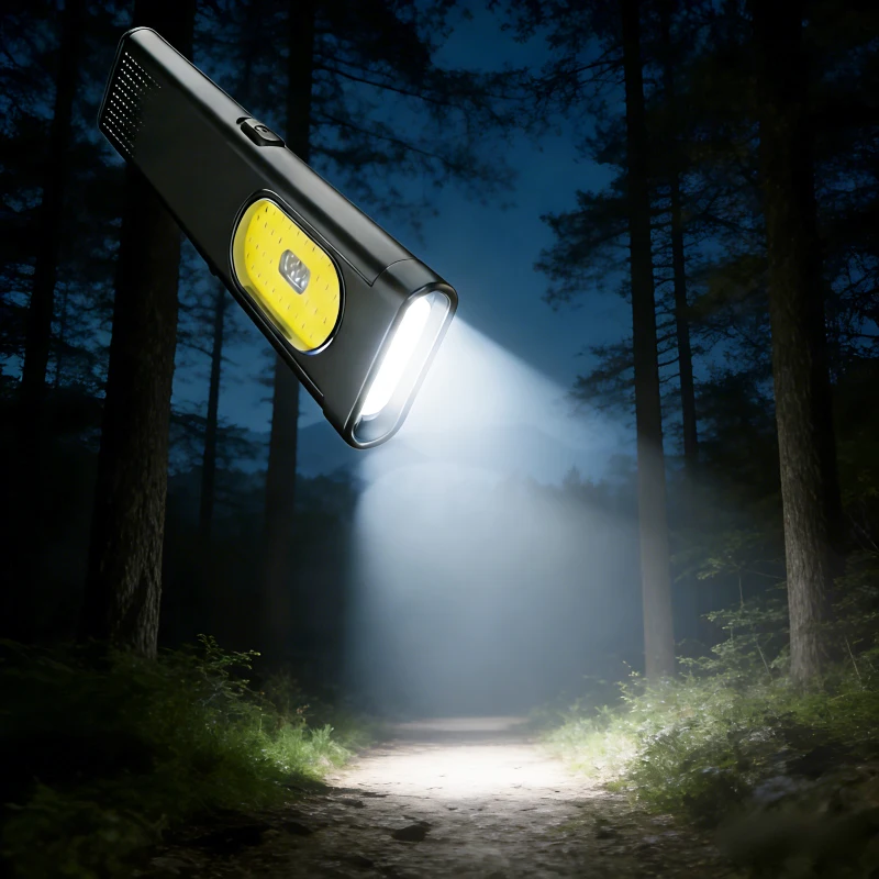 

USB C перезаряжаемый светодиодный брелок-фонарик 600Lm мини-магнитный водонепроницаемый карманный фонарь портативный COB рабочий свет для кемпинга и пешего туризма