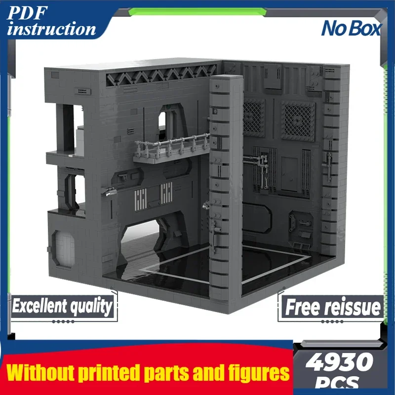 

Звездная модель фильма Moc, строительные кирпичи, военные AT-ST Hangar, технология, модульные блоки, подарки, игрушки, наборы «сделай сам», сборка, Рождество