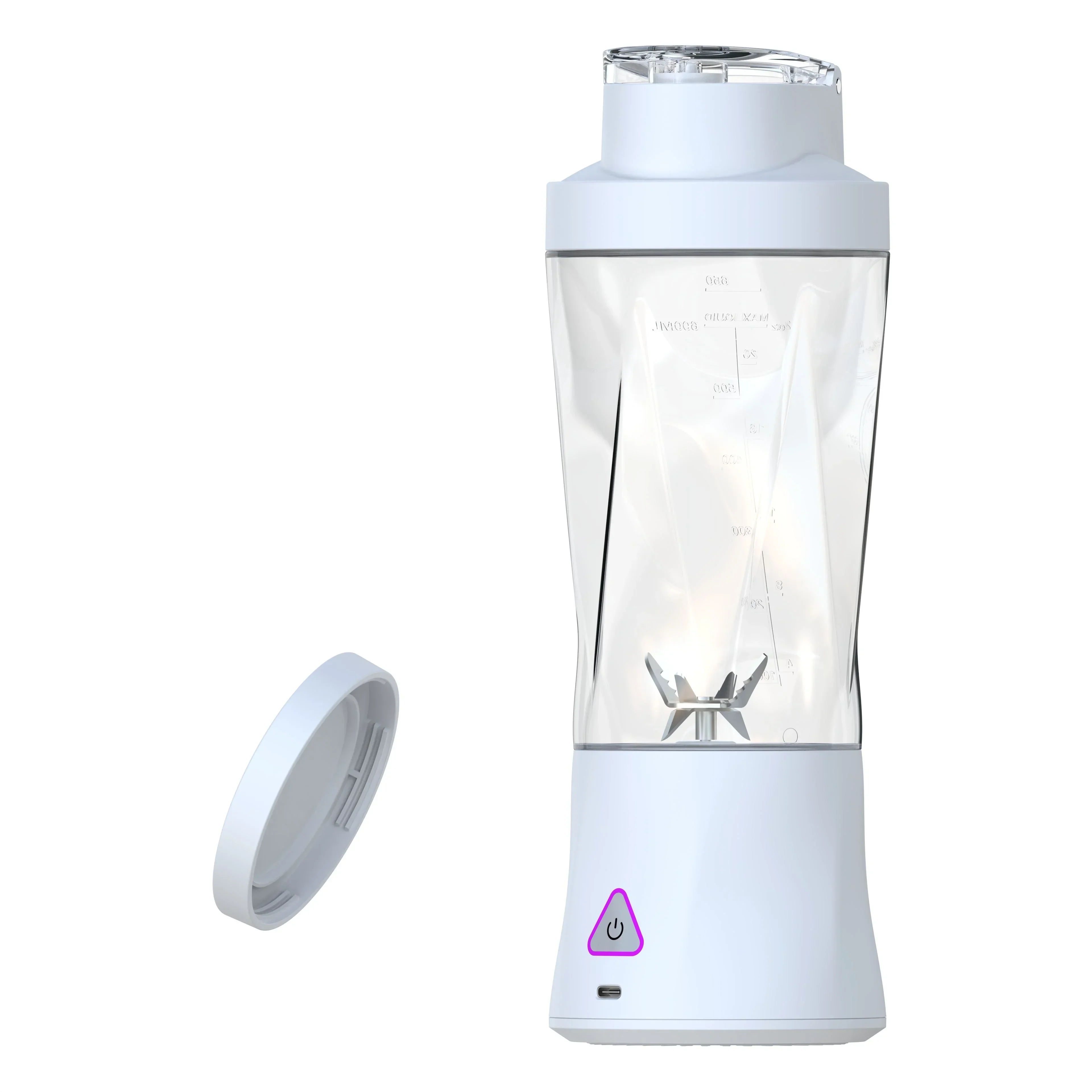 Kitchen Appliance 6 Blades Electric Portable Mini Blender Mixer With 700ml Portable Pocket Mixer Bottle