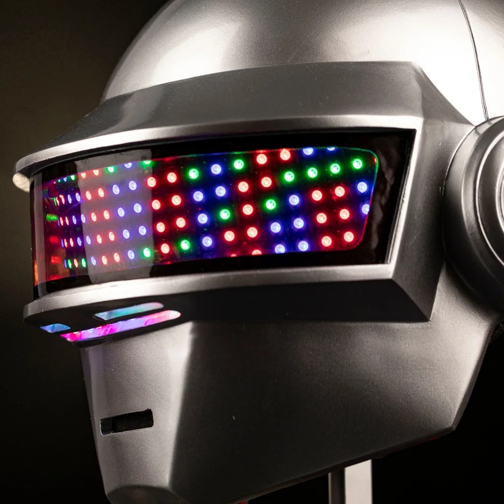 Xcoser Hełm Daft Punk z Podświetleniem LED Thomas Bangalter Maska Cosplay Repliki z Żywicy