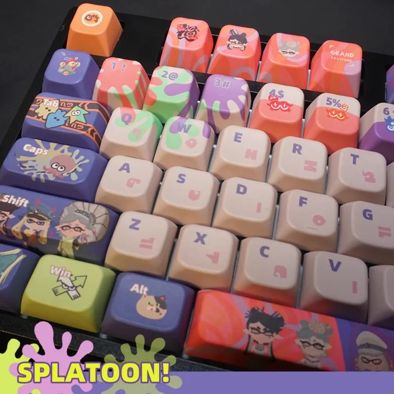 In Stock Splatoon Jet Warrior Super Complete Set Keycap Spray Collector Edition Customized Personalized Keycap Heat Sublimation