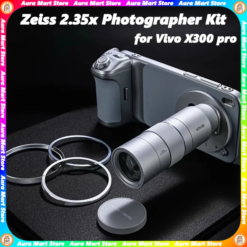 Lente Teleobjetivo Zeiss 2.35x Original para Vivo X300 Pro, Kit de Fotografía, Mango de Imagen Profesional Opcional para Teléfono Móvil