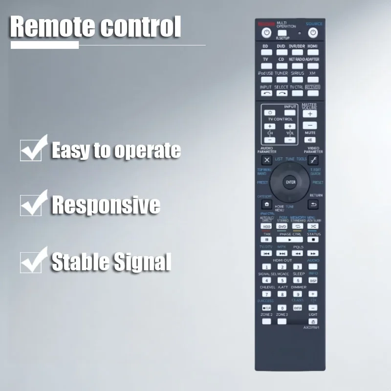 

AXD7591 Replaced Remote forPioneerAVReceiverSC-1525-KVSX-1325 VSX-1325-K