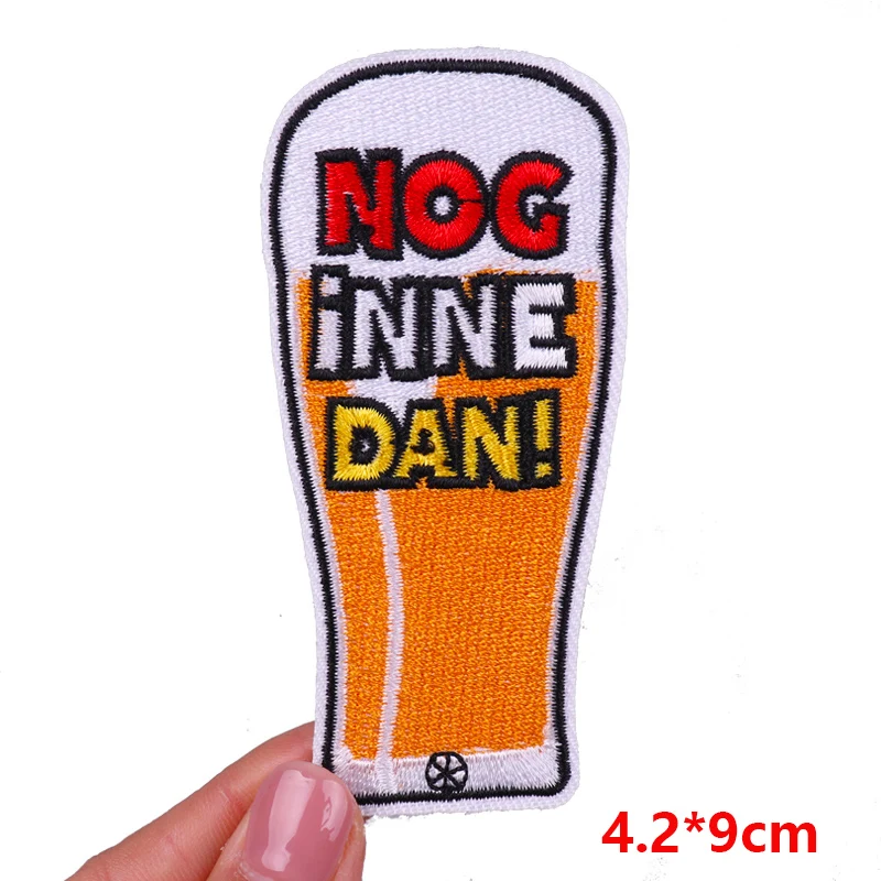Nederland Oeteldonk embleem geborduurde patches kikker patch Nederland carnaval patches voor kleding uniform DIY opstrijkbare patches