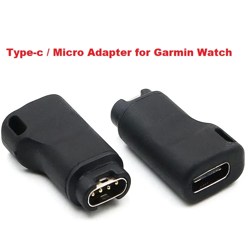 

Конвертер USB Type C/Micro Charge для Garmin Fenix 7/6/5X Instinct 2 Venu 2 plus Tactix EPIX Enduro Forerunner Vivomove адаптер