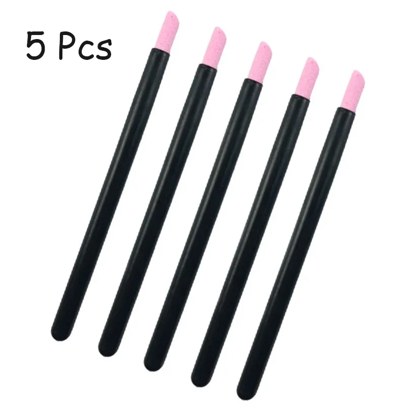 1/5PC Nails Art Quartz Grinding Pen Nail Cuticle scissors Dead Skin Remover UV Gel Polish Manicure Stick Files Accessories Tools