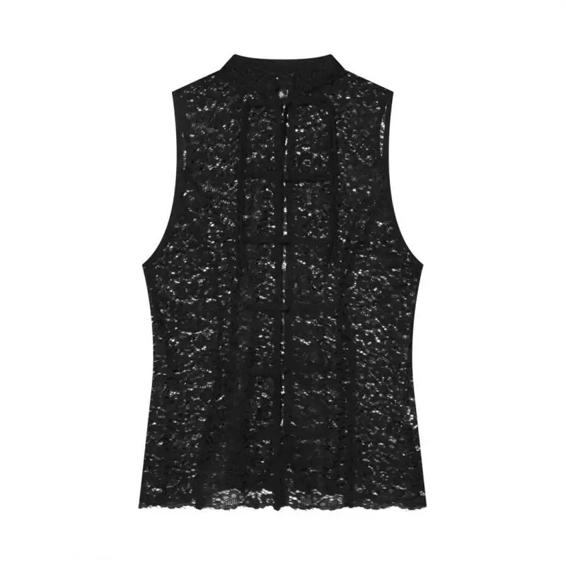 Maxdutti Southern French Lazy Lace Top Minimalist Style Fashion Women's Wear Knot Buckle Lace Top Woman Clothing Women's Shirt