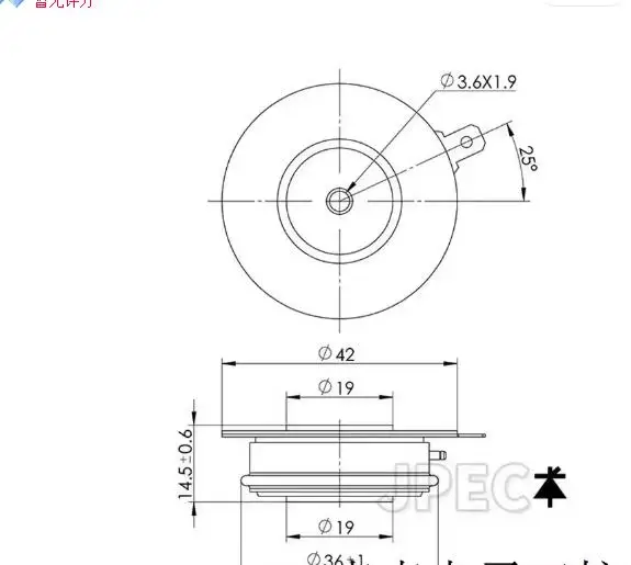KG100A High-Frequency Thyristor KG100A 1600V KA/KG100A-16 Fast Silicon Controlled Rectifier