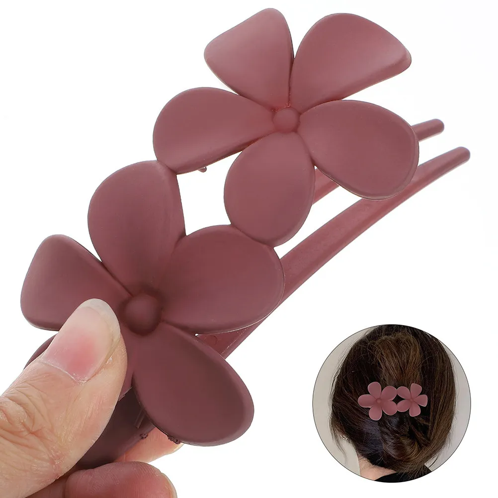 

6Pcs Elegant Flower Hair Clips Non-Slip Styling Clamps Decorative Barrettes for Women Wedding Party Hair Accessories