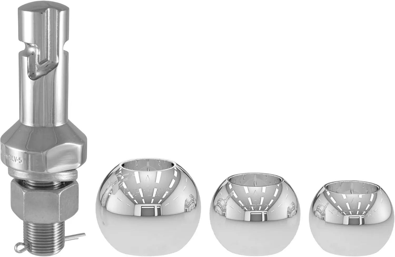 

CURT Manufacturing CURT 42225 1-7/8, 2 and 2-5/16-Inch Chrome Steel Switch Ball Set, Up to 8,000 lbs. GTW
