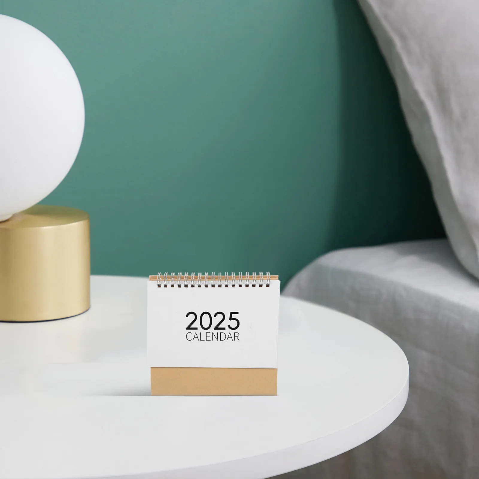 2025 Tabletop Flip Calendar Desktop Standing Monthly Calendar for Desk Decor Modern Minimalist Design Thick Paper Ink Bleed