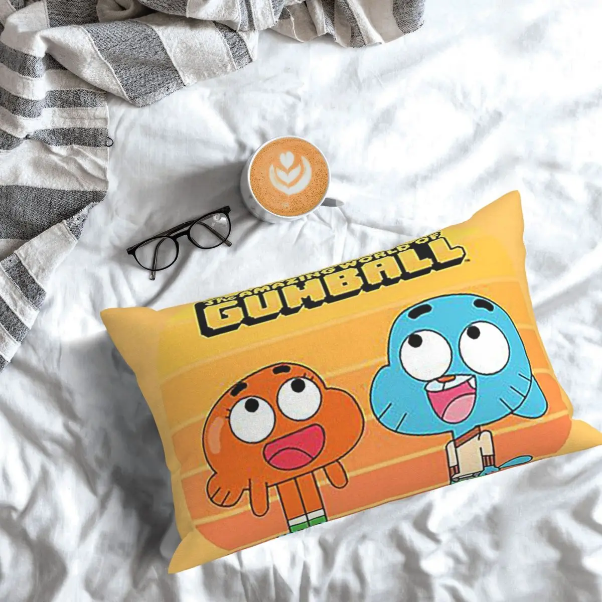 The Amazing World Of Gumball Gumball And Darwin Rectangle Pillowcase Cushion Cover Decor Bedroom Bed Home Comfort Throw Pillow