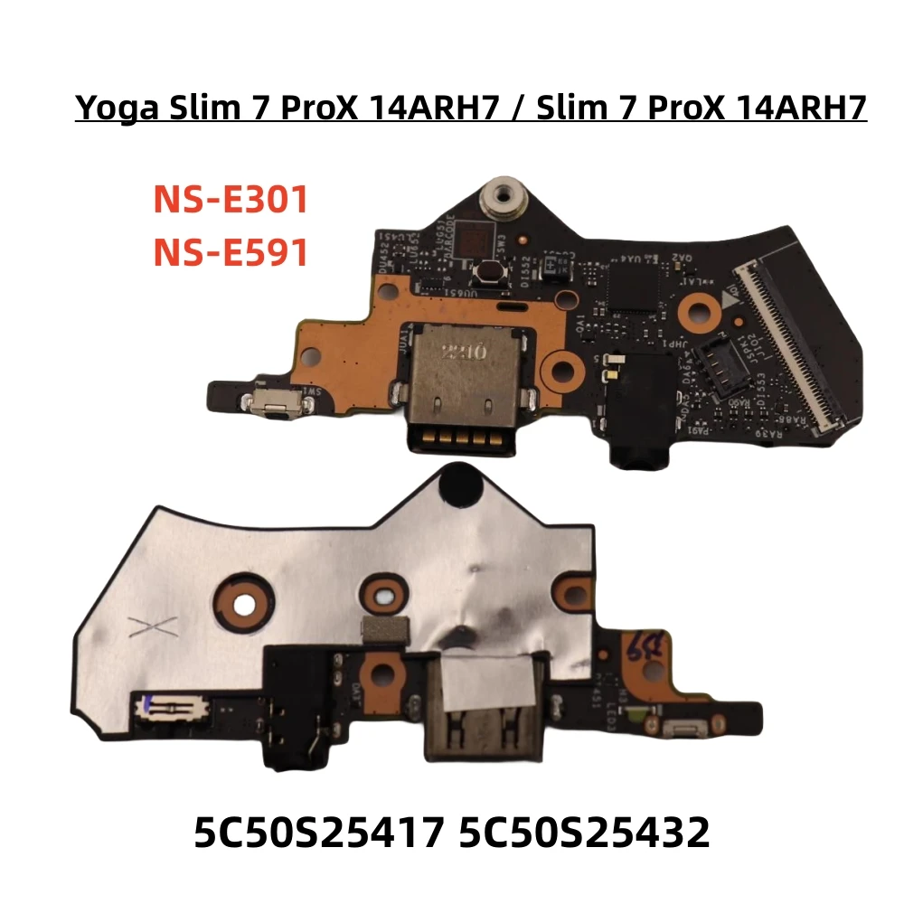 Placa Usb para Lenovo Yoga Slim Pro x 14iah7-tipo Placa de Áudio Portátil Ns-e301 Ns-e591 5c50s25417 5c50s25432