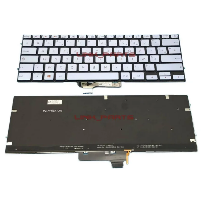 NEW Azerty French Keyboard For ASUS ZenBook 14 UX431 UX431FL UX431FLC Replacement Laptop Keypad French Layout