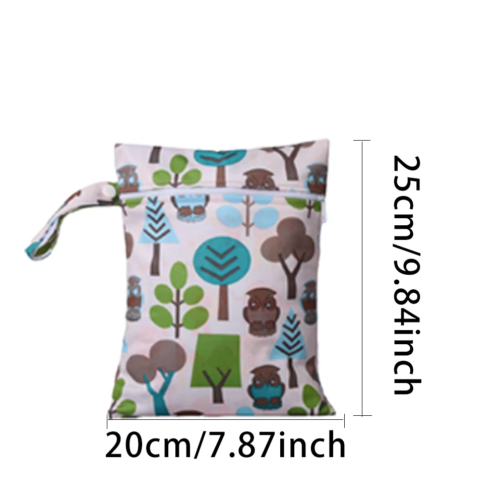 20*25cm Soft Waterproof Cute Menstrual Pad Cloth Bag Eco-friendly Washable Handbag Baby Stroller Carry Storage Diaper Bags