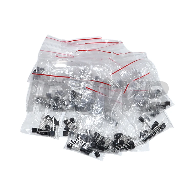 180pcs=18kinds*10pcs Transistor Assorted Kit TO-92 2N2222 S9013 S9014 S9015 S9018 S8050 S8550 5551 5401 2N3904 2N3906 C1815