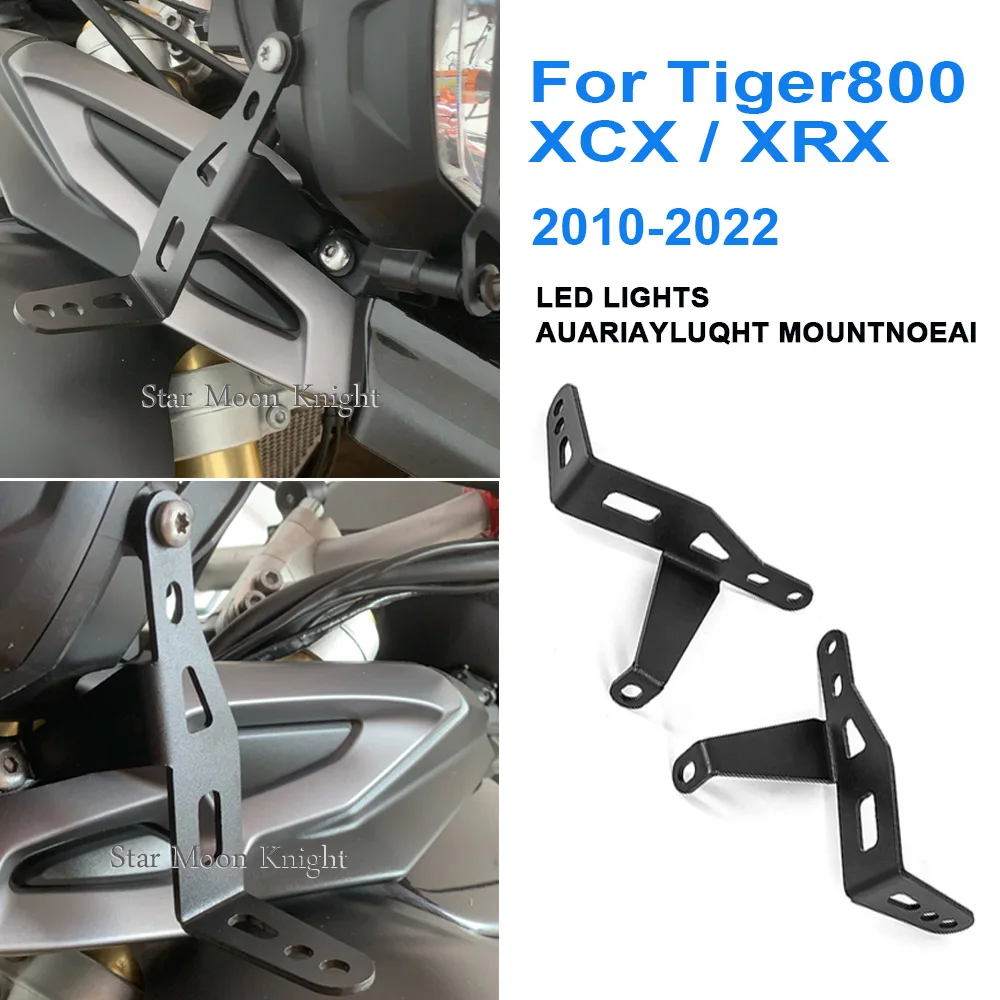 NEW Motorcycle Fog lamp Spotlight Bracket Holder Spot Light Mount FOR Tiger 800 XCX XRX 2010 - 2022