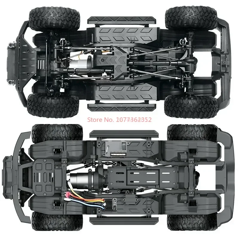 Modèle de voiture télécommandée pleine échelle, cheval féroce, 1:10 Hb R1001, simulation de voiture, haute vitesse, tout-terrain, jouet d'escalade RC, cadeaux pour adultes