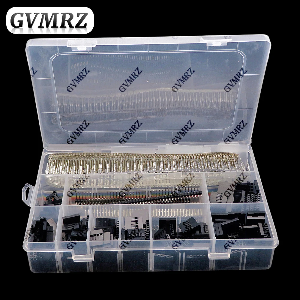 1550PCS/Set 2.54mm Dupont Connector Kit PCB Headers Male Female Pins Electronics Cable Pin Header Housing Jumper Wire