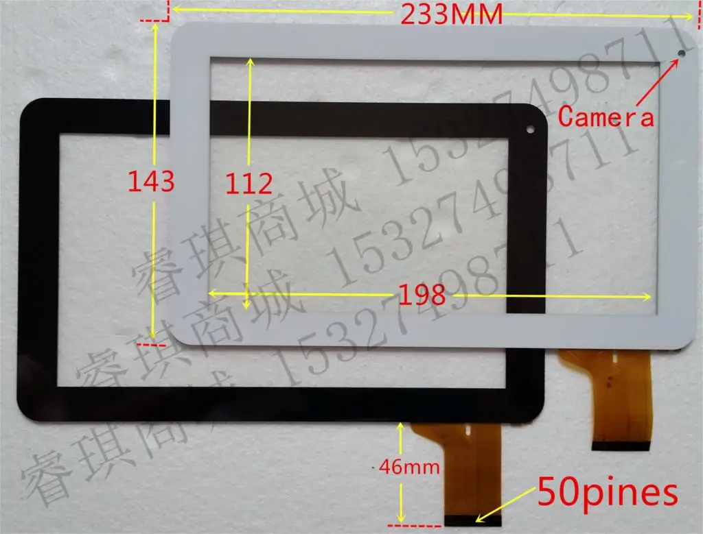 

9 inch capacitive screen touchscreen touch panel glass for Tablet PC CTD FM901601KE DPT 300-N3860G-B00 N3860G