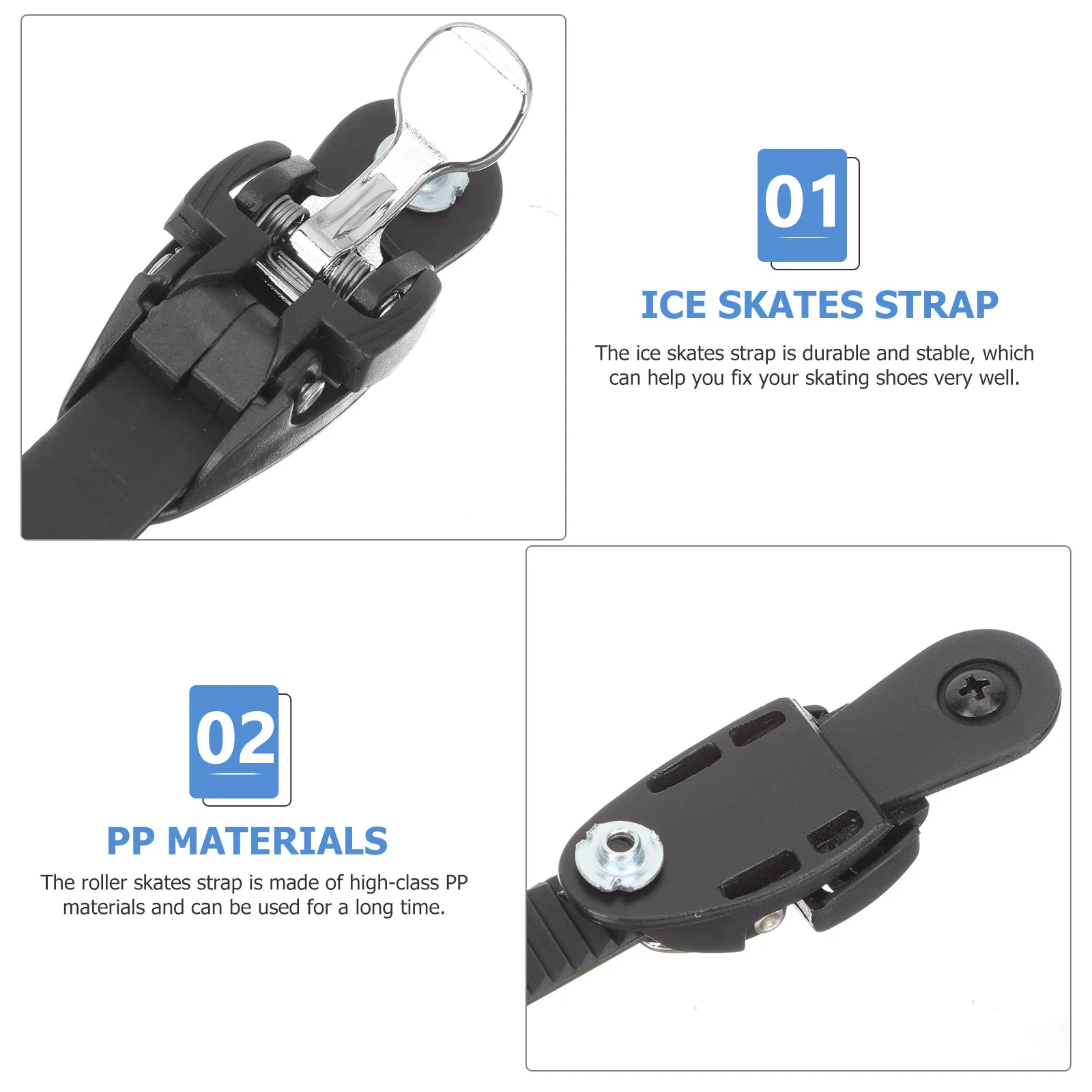 1PC ADJUSTABLE ROLLER ROLLER SKATES SHOE SHOES LEASH SKATE FIXING BUCKLE STRAP ICE SKATES BUCKLE STRAP SKATE FIXING LEASH