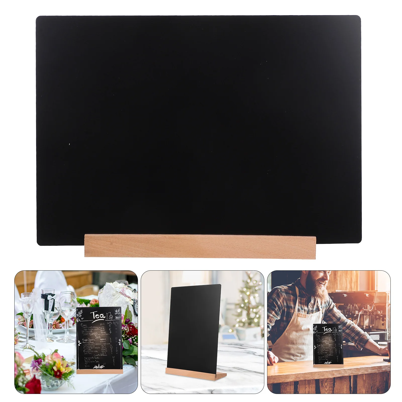 1 set piccolo lavagna cancellabile da tavolo cartello design moderno menu ristorante display bacheca in piedi cartello lavagna