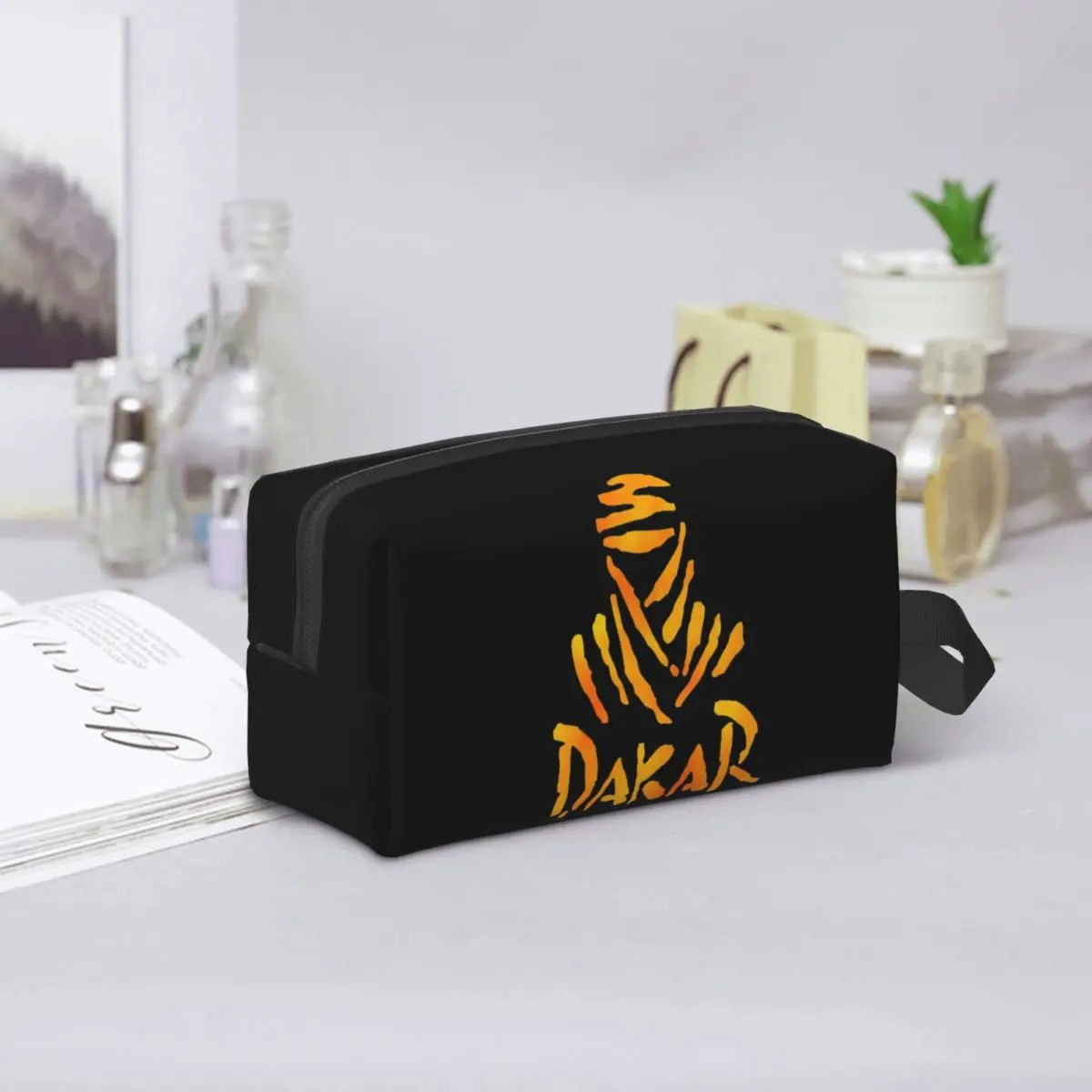 Dakar Rally Motorcycle Pencil Case for Boys Girls Pen Box Pencil Bag Stationery Supplies Women Cosmetic Bag