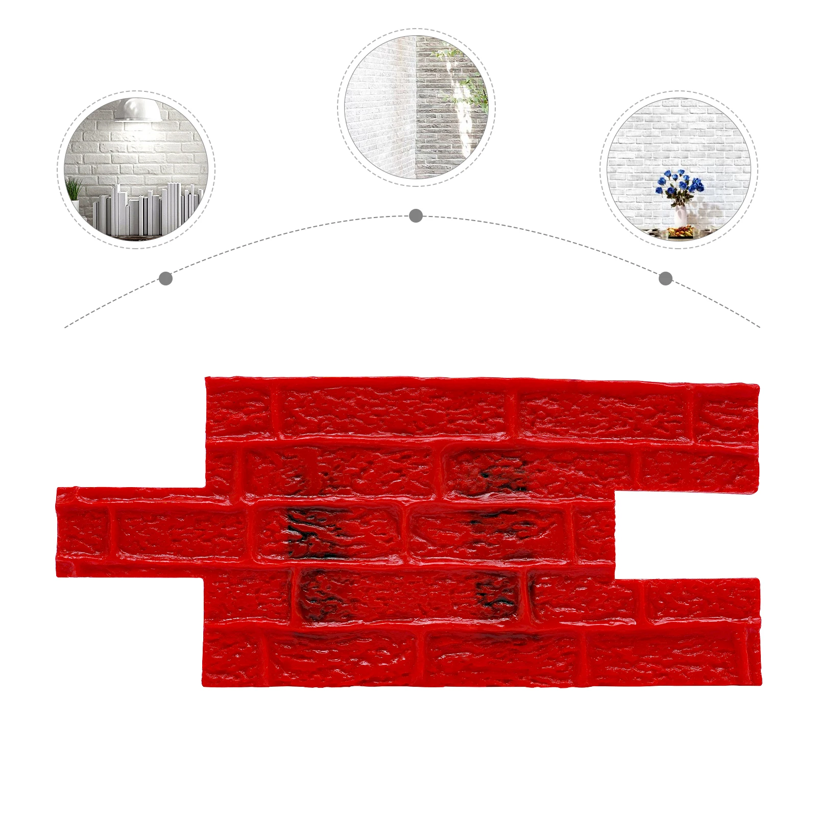 Professional Grade PU Concrete Stamp, DIY Decorative Concrete Texture Mats for Stamped Pattern Finishes, Concrete Stone  Overlay