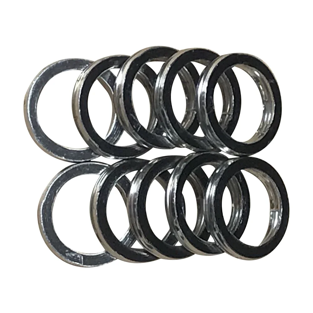 10pcs OD:45mm exhaust pipe muffler gasket for YAMAHA TTR250 TT-R250 WR250R WR250X YZ450F MT09 FZ09 FJ09 XSR900 TRACER 900