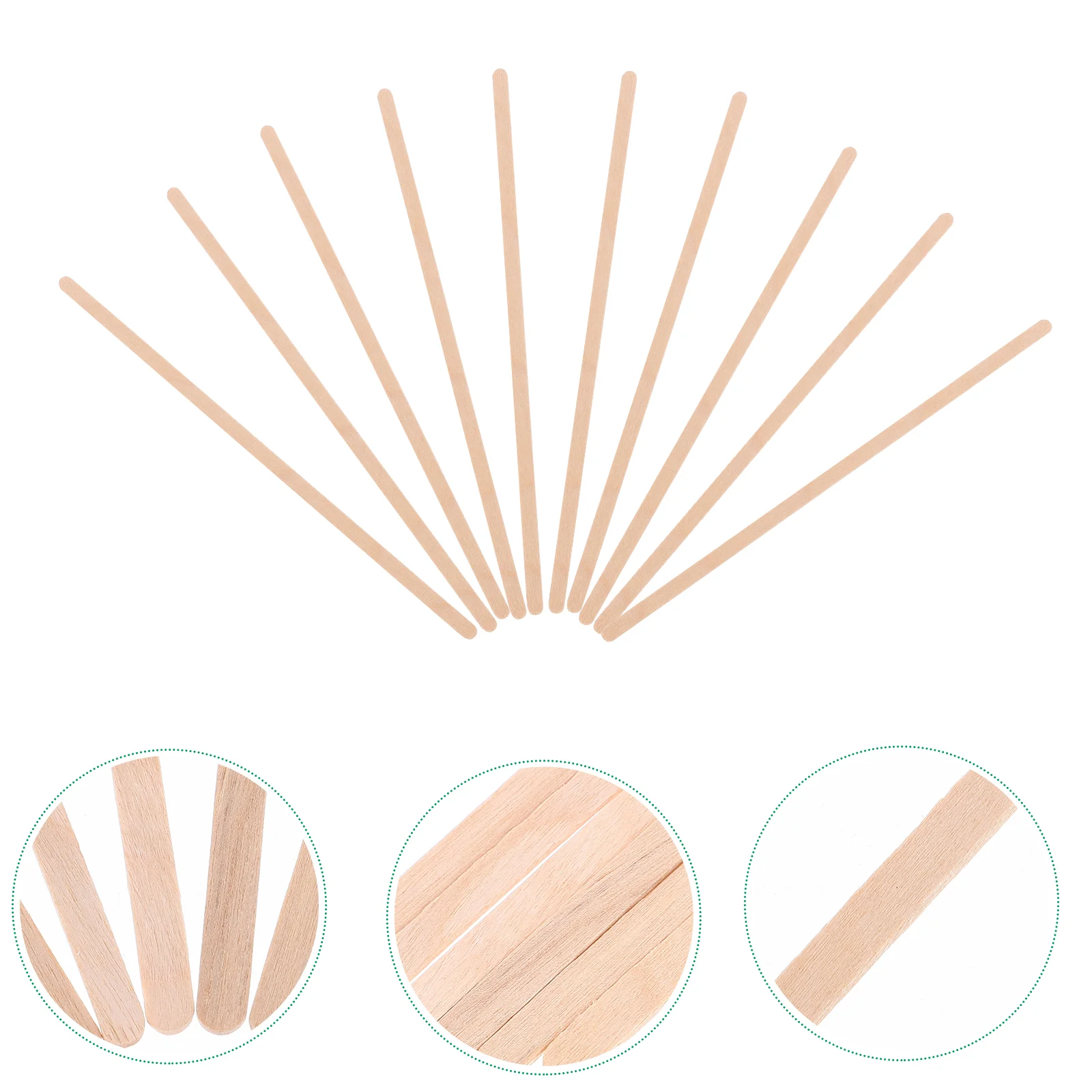 

150 Pcs Coffee Stirrers Swizzle Sticks Cocktail 1900X060X015CM Drink Stirring for Mixing Rod Bar