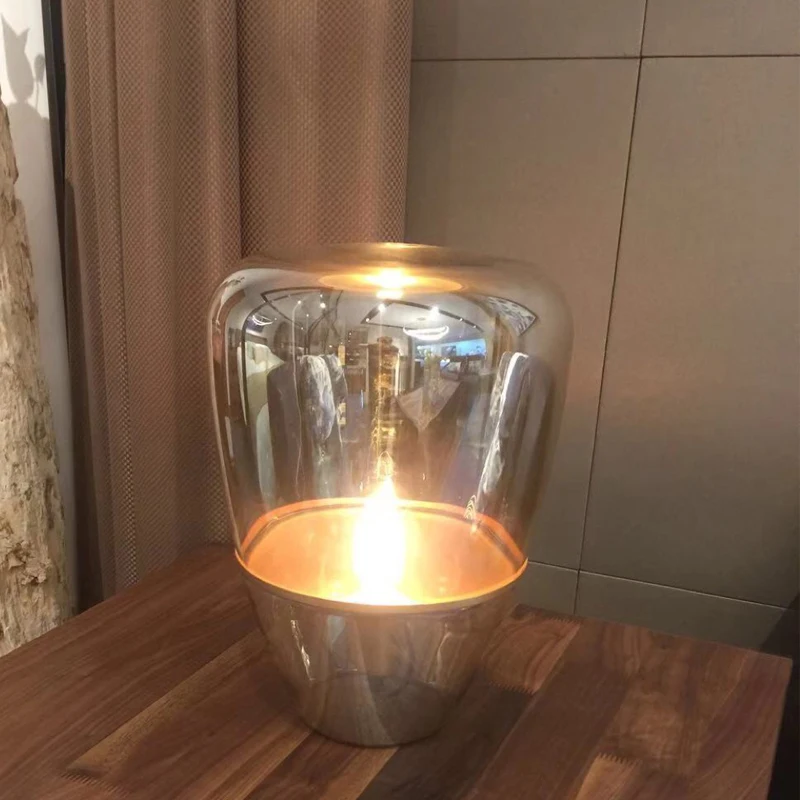 Czech Designer Desk Glass Table Lamp Light Bedroom Study Living Room Personalized Creative Bedside Vitreous LIghting Home Decor