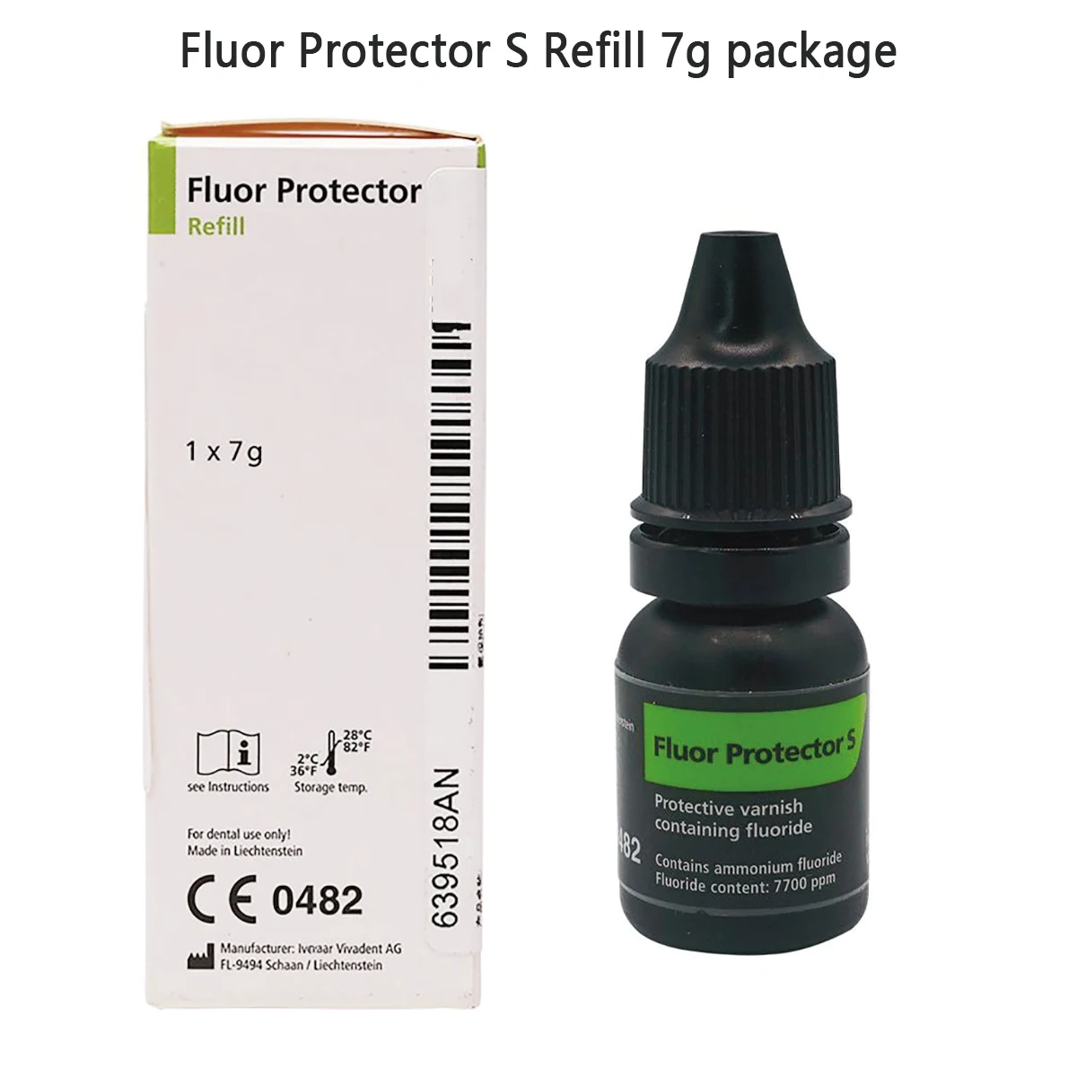 Dental Fluor Protector S Protective Varnish Fluoride Monnobon Helibon Syntac Tetrric N-bon 673026 3g 6g Dental Materials IVCL