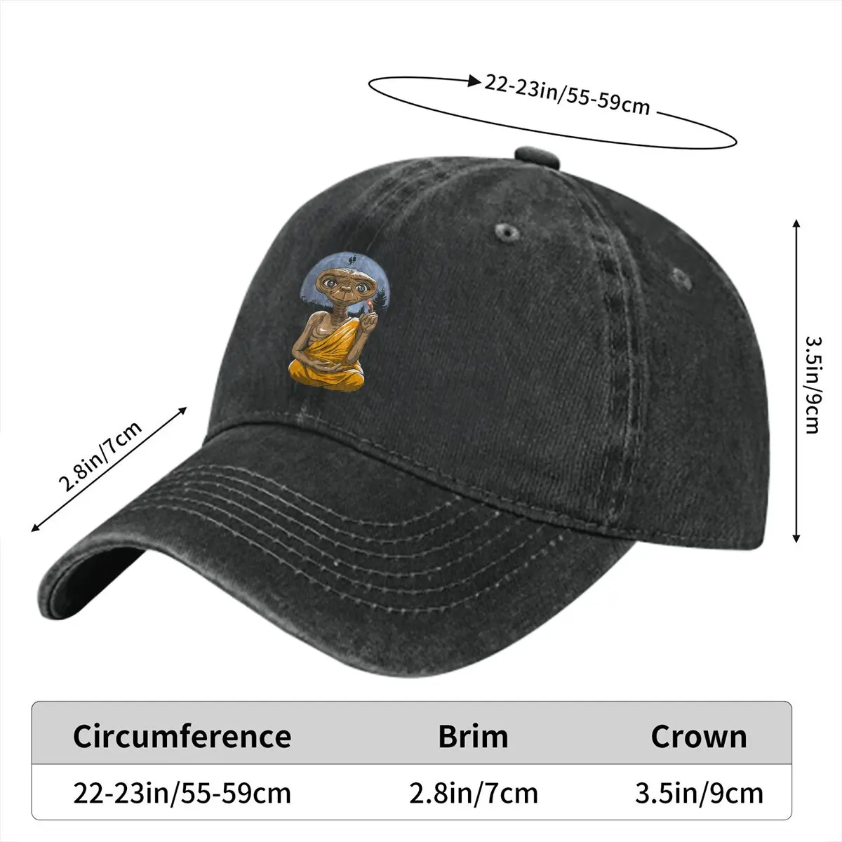 Extra Enlightenment Baseball Cap Men Hats Women Visor Protection Snapback Alien UFO Caps