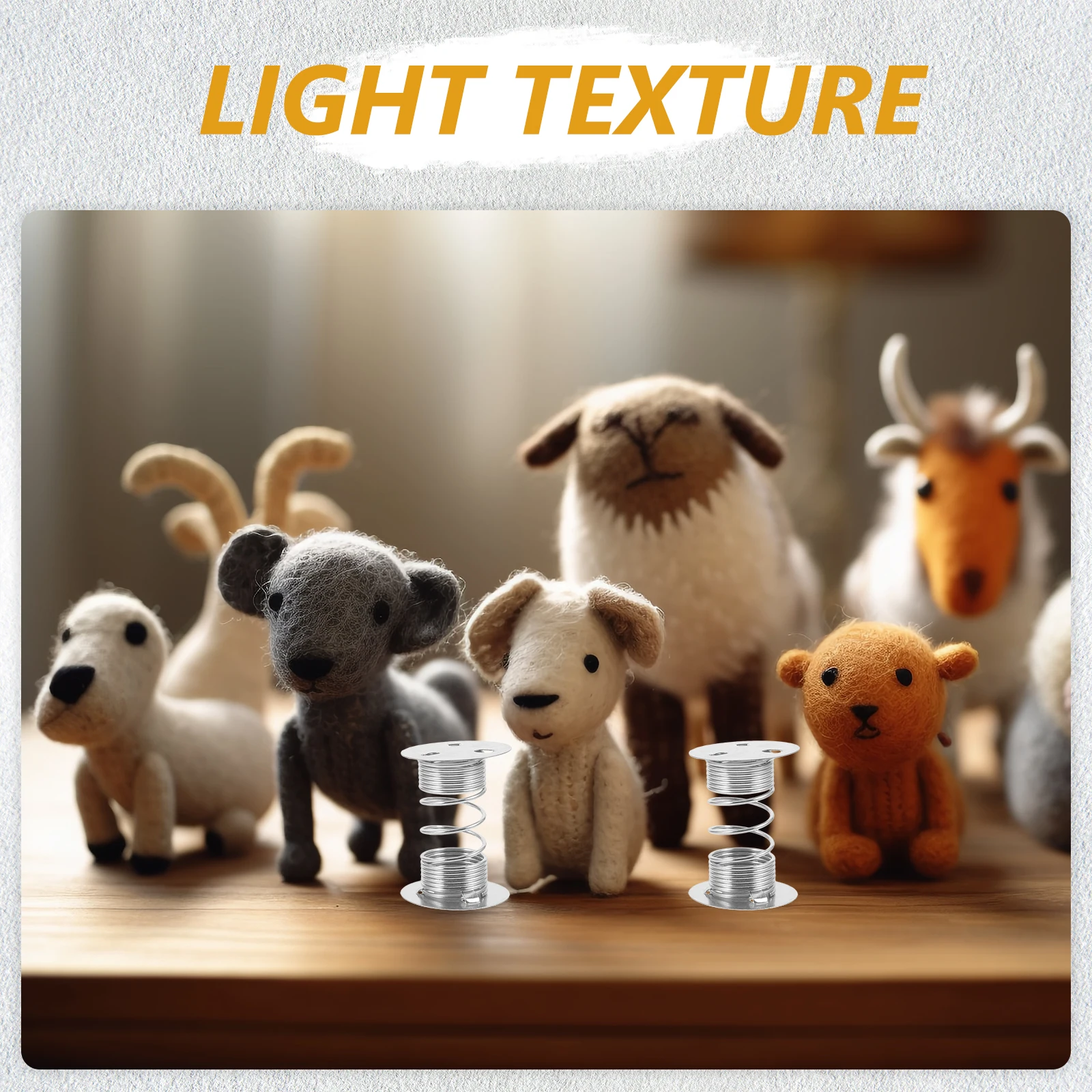 

10pcs for Lightweight Clay Crafts Adhesive Shake Clay Ornament Spring Base Head Toy Accessories Fortune Cat Spring