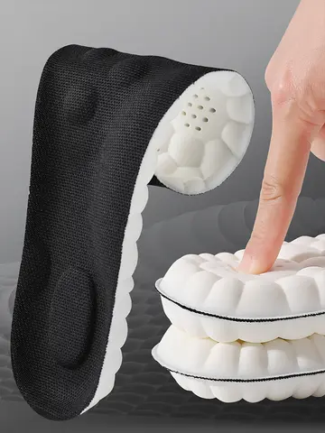 1Pair/2Pairs/4Pairs High Elasticity Latex Sport Insoles Soft Shoe Pads Arch Support Orthotic Insoles Breathable Deodorant Insole