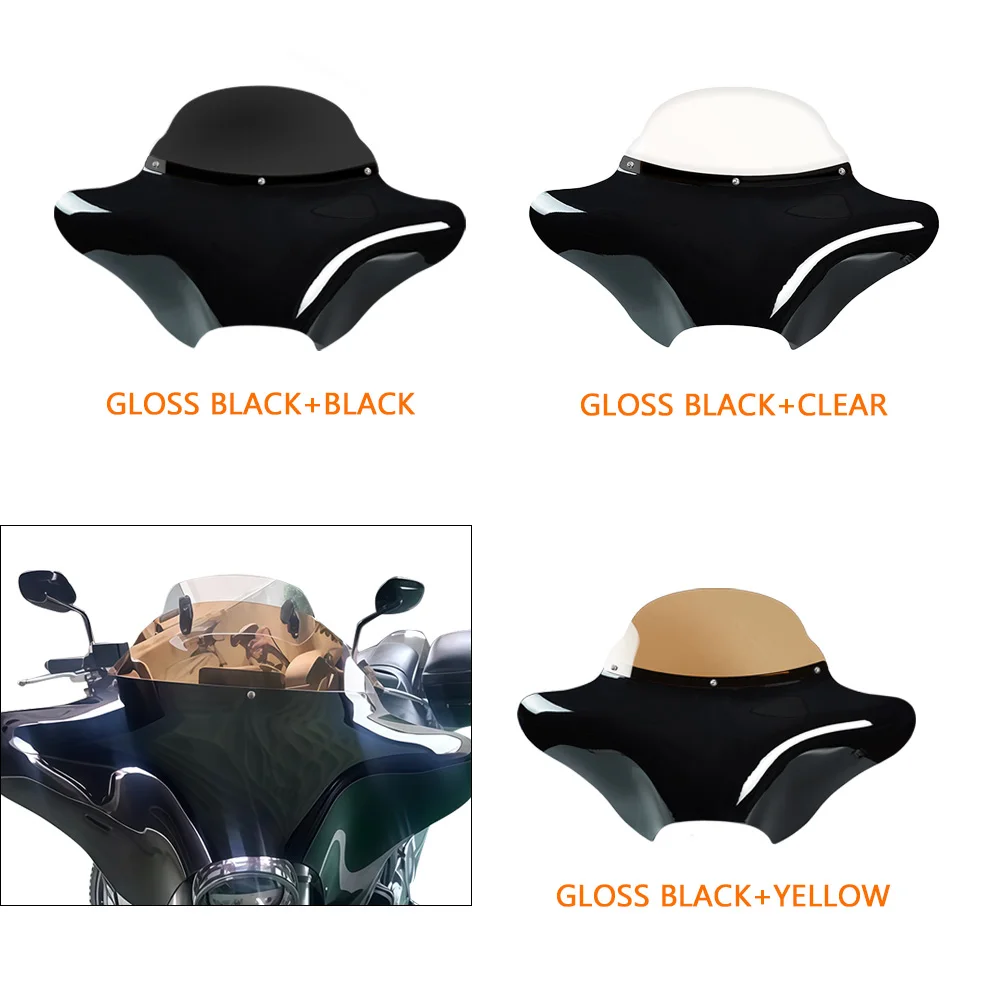 

Motorcycle Batwing Headlight Cover Windshield For Harley Road King Softail Honda VT Shadow Yamaha XVS VStar Suzuki Intruder90-20