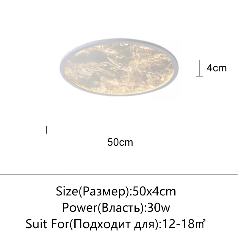 Moderne LED Cloud-plafondlamp Creatieve platte plafondlamp voor woonkamer Keuken Gangpad Balkon Eenvoudige slaapkamerverlichting