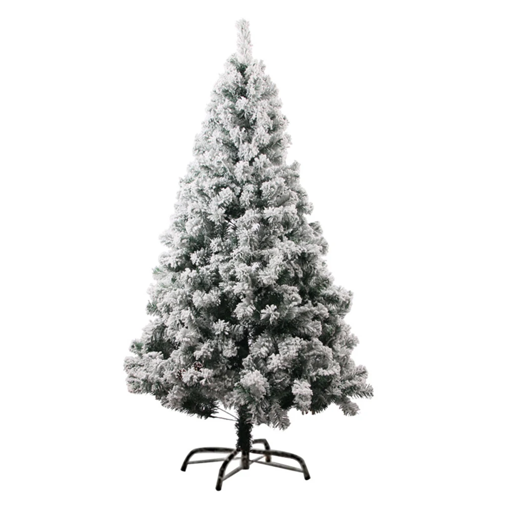 

Artificial Flocked Christmas Tree 60cm White Xmas Tree Adornment Tabletop Holiday Home Decor Festive Ornaments Indoor Winter