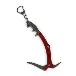 Tomb Raider Keychain Keyring Lara Croft Climbing Axe Metal Pendant Chaveiro Key Ring Bag Charm Key Holder Game Jewelry