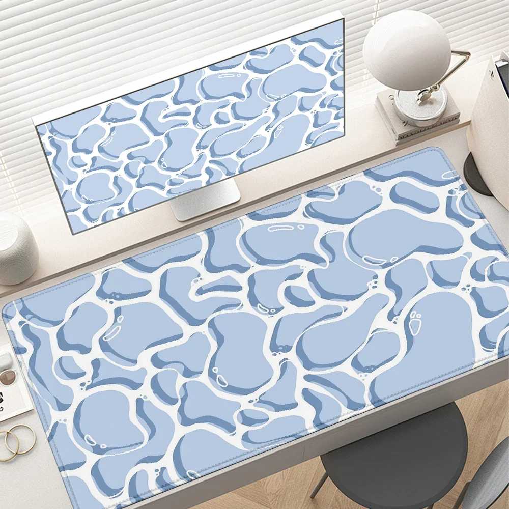 

300x600mm Blue Waves anime Mouse Pad Gamer Large New Mousepad XXL Desk Mats Office Carpet Natural Rubber Laptop expand Desk Mat